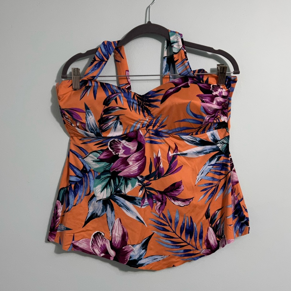Liz Claiborne Tankini Bathing Suit Top - Size 16